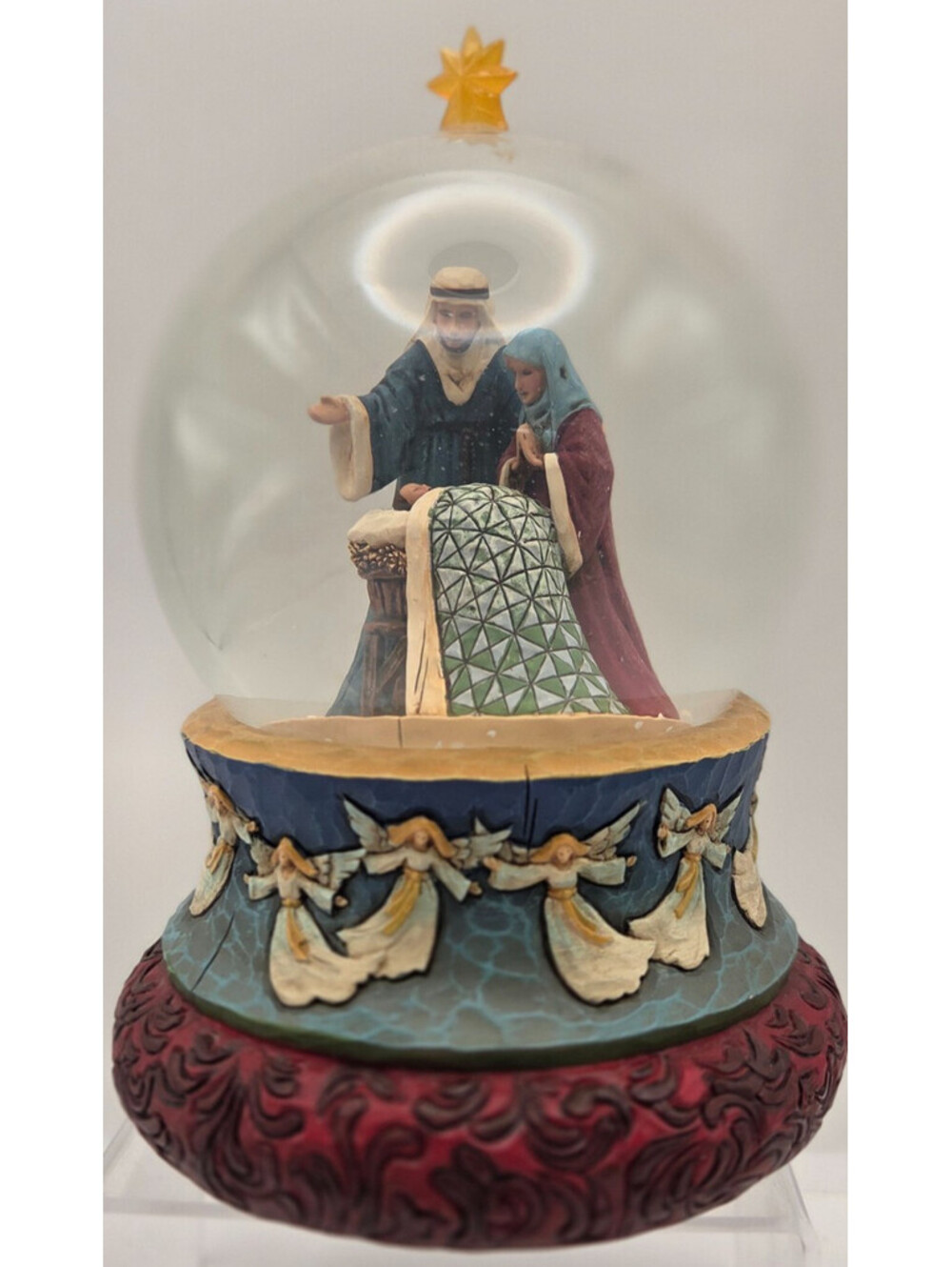 Jim Shore Oh Blessed Family Holy Family Musical Waterball Snow Globe 4008847